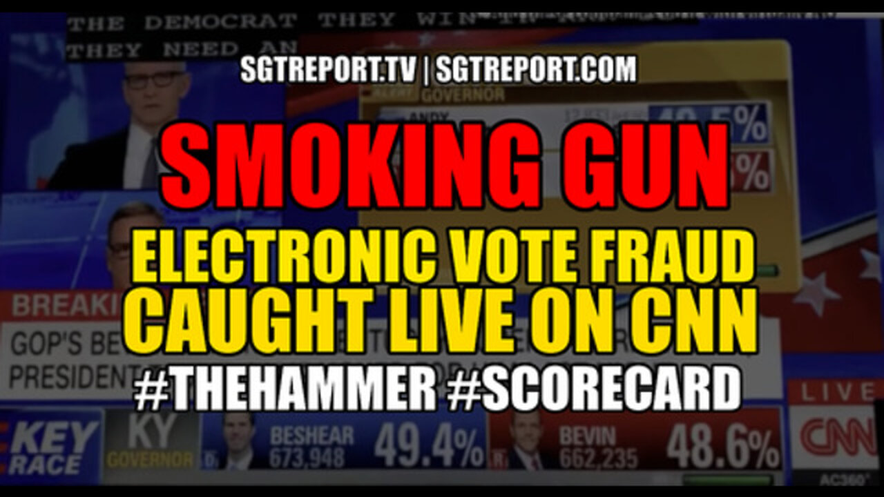 SMOKING GUN: ELECTRONIC VOTE FRAUD CAUGHT LIVE ON CNN!