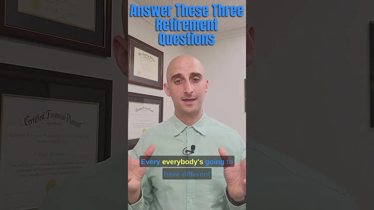 3 MUST ANSWER Questions to Address Before Retiring