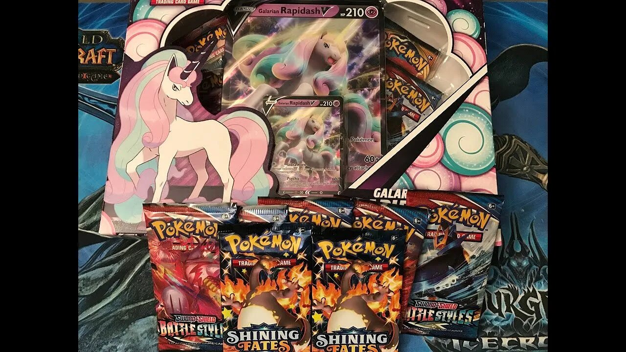 Another My Little Pokemon Box? (Galarian Rapidash V box and loose pack opening)