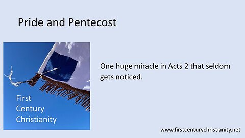 Pride and Pentecost