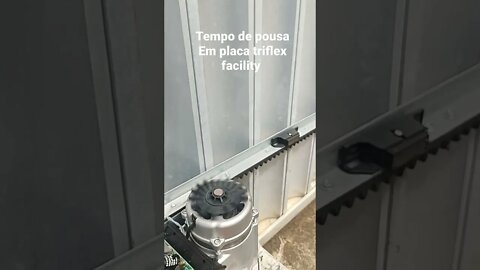 Tempo de pousa em placa triflex facility com PROG PPA