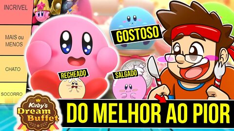 Fall Guys da Nintendo 🌝| Rankeando Todas as Pistas do Kirby DREAM Buffet