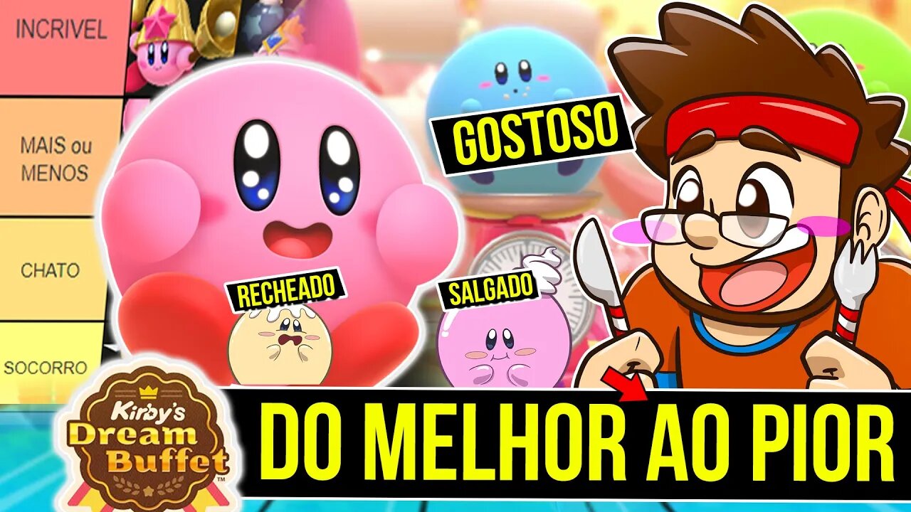 Fall Guys da Nintendo 🌝| Rankeando Todas as Pistas do Kirby DREAM Buffet