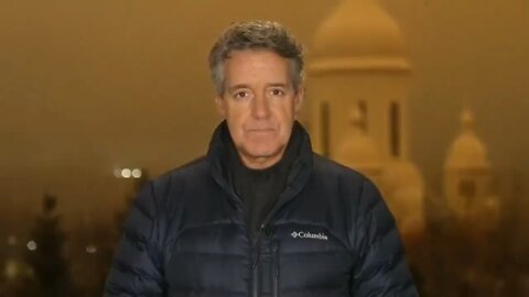 CBS reporter ducks for cover