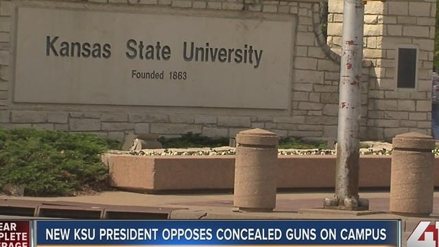 KSU president opposes concealed guns on campus
