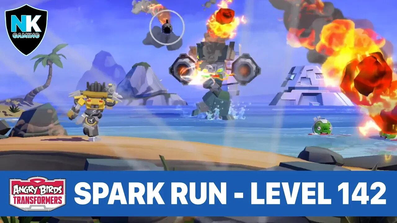 Angry Birds Transformers - Spark Run Series - Level 142 - Featuring Sunstreaker