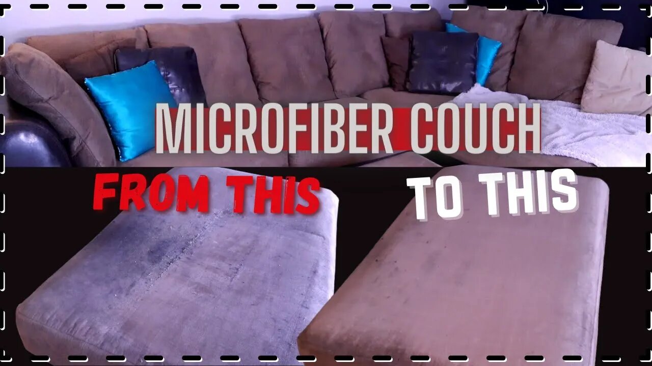 Don't throw out your microfiber couch! | How to give new life to an old couch.