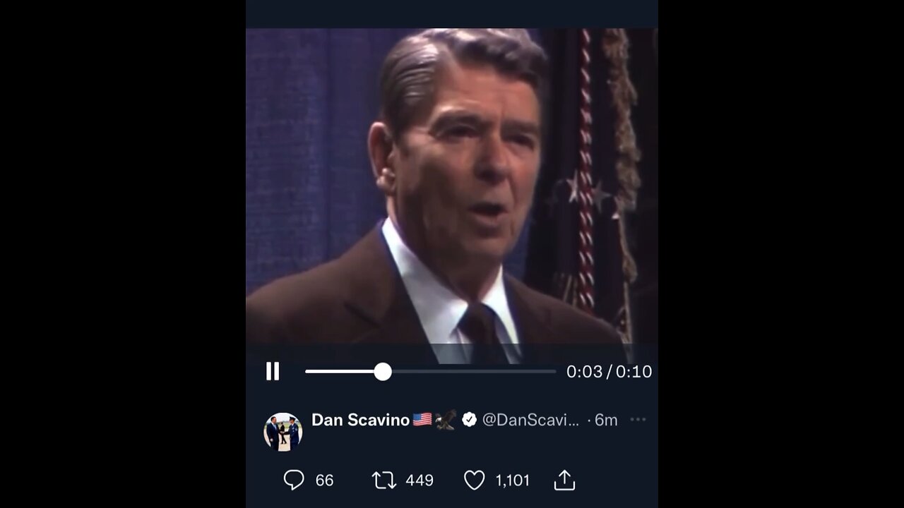 Ronald Reagan on the Extinction of Freedom