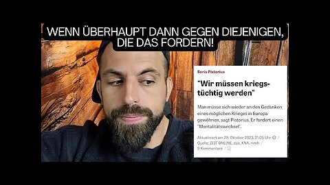 Pistorius: "Wir müssen kriegstüchtig werden"!!!@XzumTreme🙈