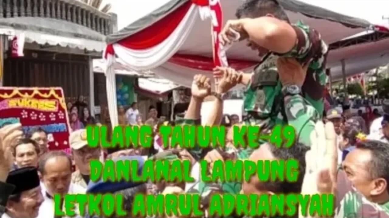 KEJUTAN SAAT ULANG TAHUN KE-49 DANLANAL LAMPUNG AMRUL ADRIANSYAH DI PERESMIAN TUGU KERUKUNAN UMAT