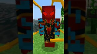 Spider-Man no minecraft 😱 😱 😱 😱 😱 😱 😱 🌎🕷🕷🕷🕷🕷🕷🕷🕷🕷#minecraft #shorts #spiderman #marvel