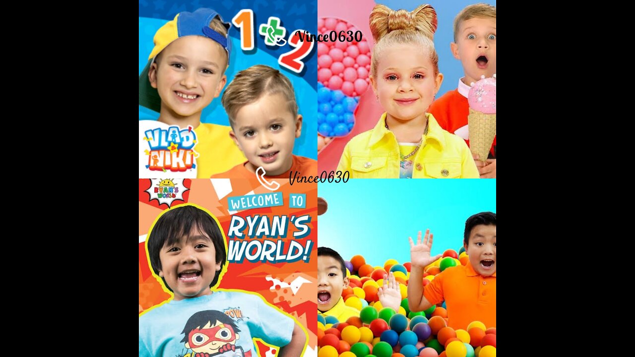 VLAD AND NIKI + DIANA AND ROMA + RYAN'S WORLD + ALEX AND ERIC || ENGLISH FOR KIDS ||