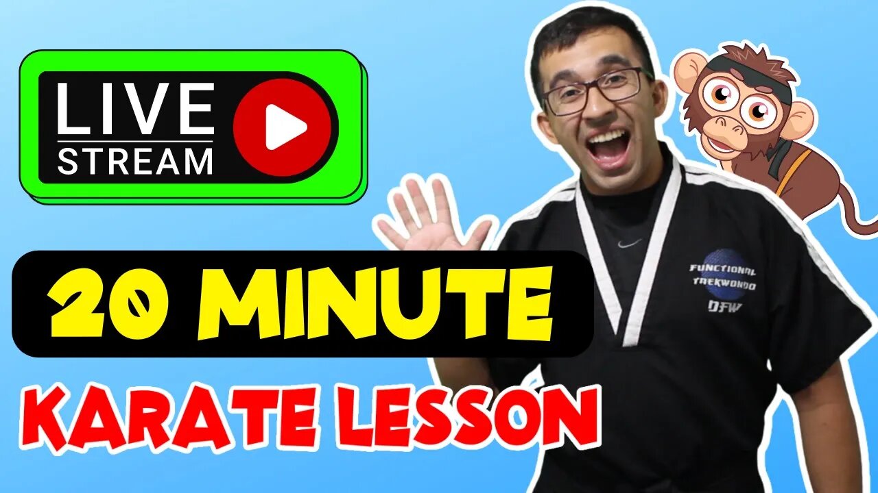 20 Minute Karate For Kids | LIVE with Master Kelley & Dojo (Week 61)