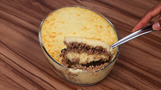 Potato with ground beef recipe! easy and economical recipe