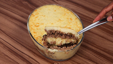 Potato with ground beef recipe! easy and economical recipe