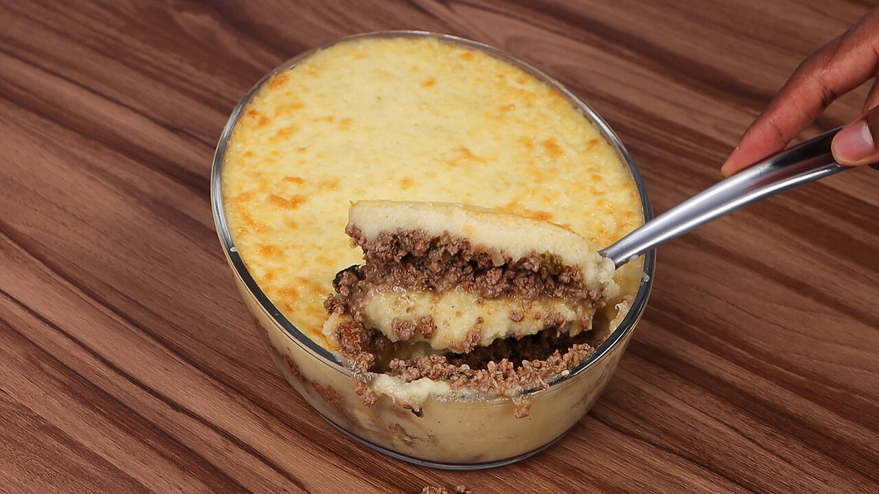Potato with ground beef recipe! easy and economical recipe