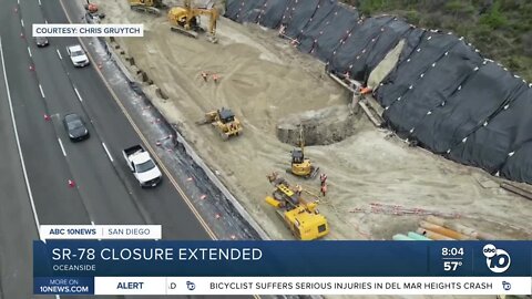 Drivers in Oceanside react to SR-78's extended closure for sinkhole repairs