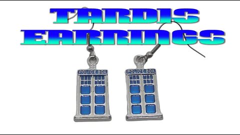 Tardis Earrings for the Ultimate Doctor Who Fan.