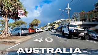 Currumbine Beach to Coolangatta Beach Drive 4K - [TIMELAPSE]