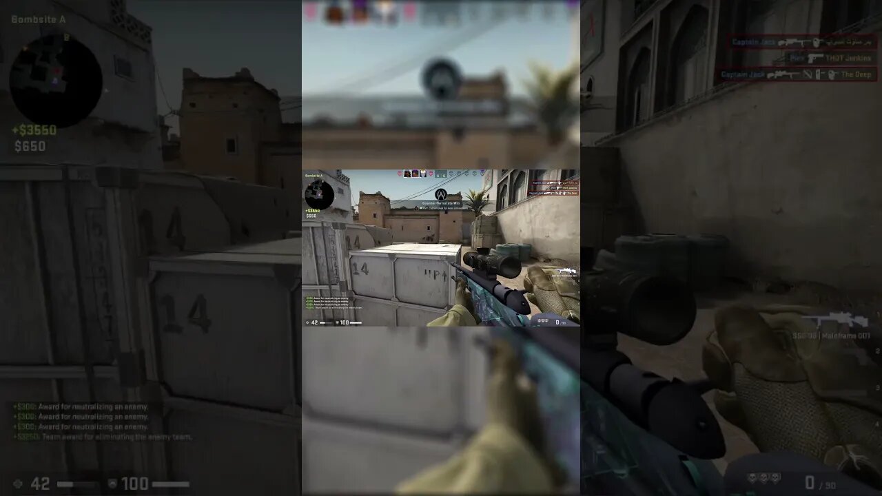 A Nice 3-Piece With A NO-SCOPE?! #csgo #3piece #noscope