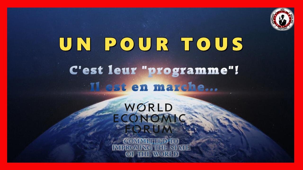 "UN pour TOUS" tel est le programme "Globaliste"... Regardez et vous "comprendrez" à qui nous avons à faire...(Hd 720)