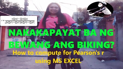 Nakakapayat ba ng bewang ang biking? Learning Correlational Statistics