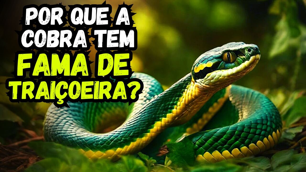 por que a cobra tem fama de traiçoeira?