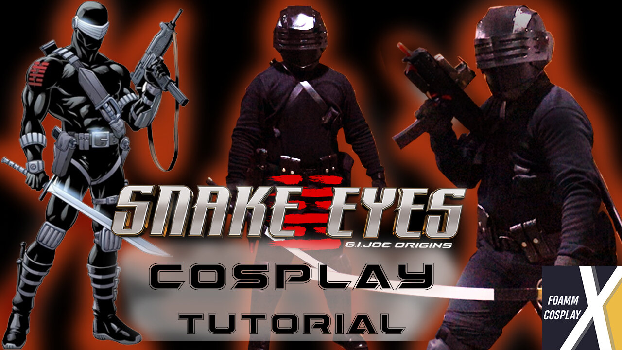 CLASSIC SNAKE EYES: "Snake Eyes: G.I.Joe Origins" Full COSPLAY Tutorial