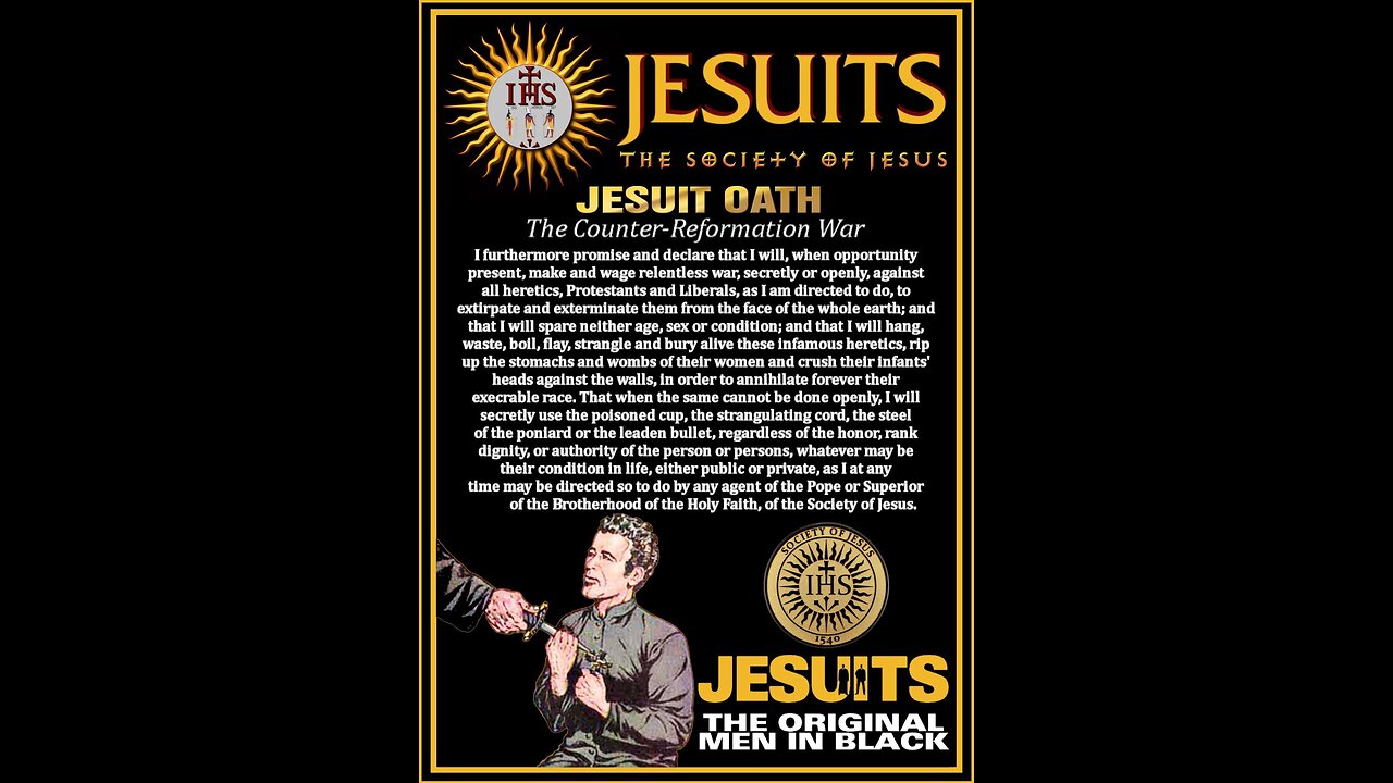 Jesuit oath where free will choice does not e,it love freedom is not real