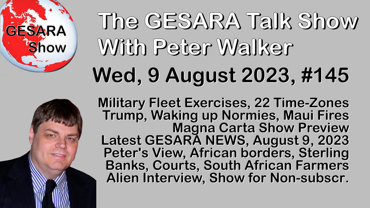 2023-08-09, GESARA Talk Show 145 - Wednesday