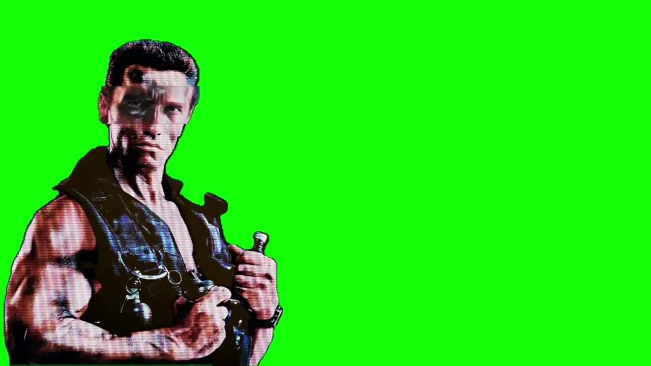 Commando we fight for love green screen