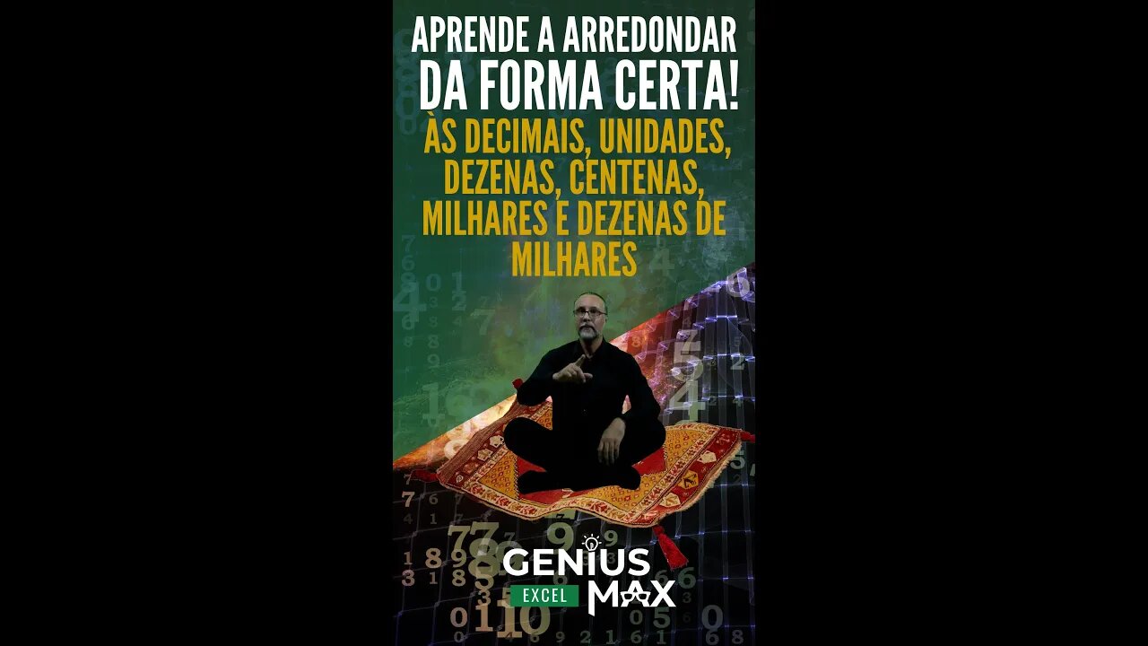 FUNÇÃO ARRED | Aprende Excel com Genius Max | #shorts