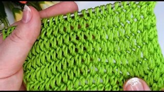 How to knit simple lace stitch