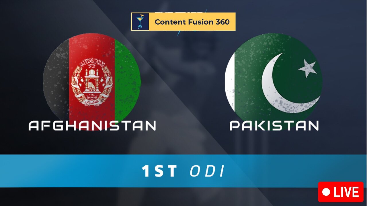 Pakistan vs Afghanistan First ODI - Live Match