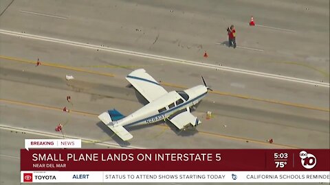 Expert discusses plane landing on I-5 in Del Mar