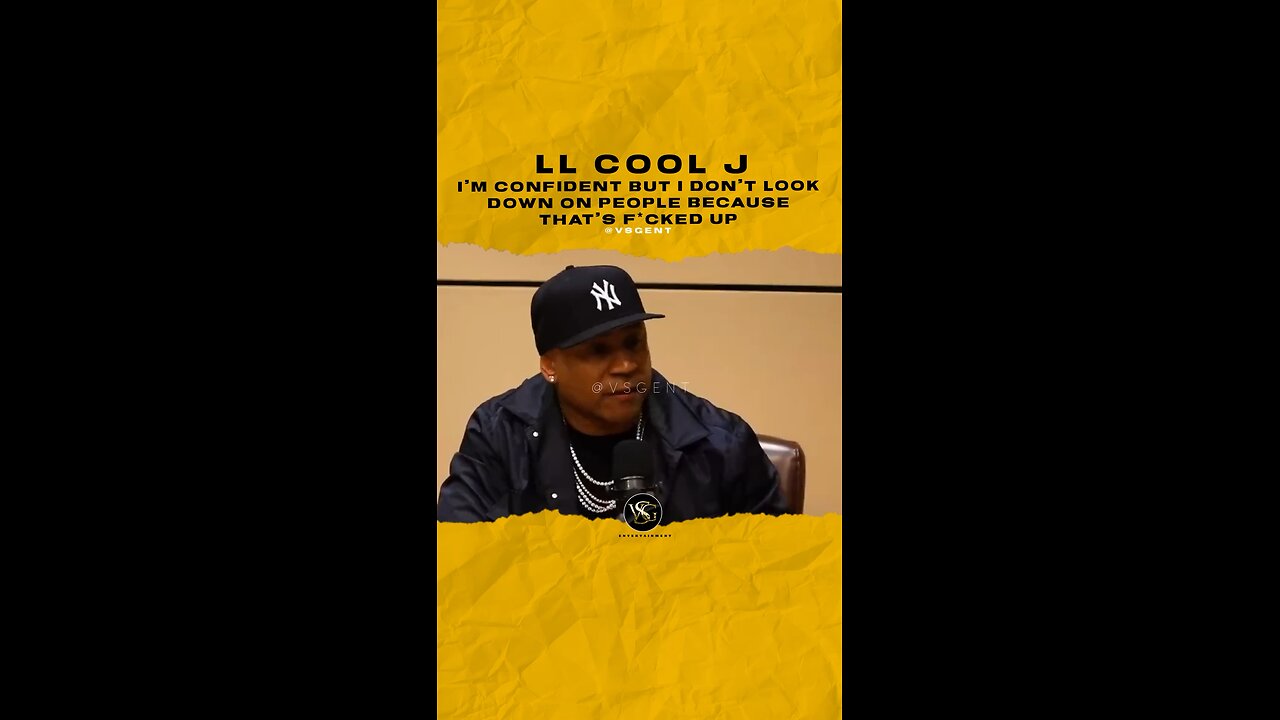 @llcoolj I’m confident but I don’t look down on people because that’s f*cked up