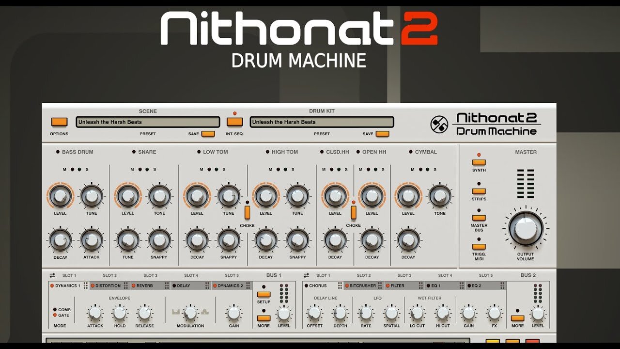 Nithonat 2 by D16 - 606 Drum Machine Plugin // Presets Walkthrough Full