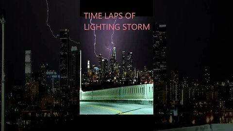 LIGHTING STORM AT NIGHT