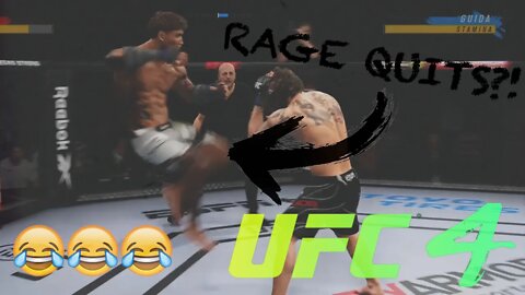 Making CAF RAGE QUIT with Clay Guida! NO TAKEDOWNS | UFC 4