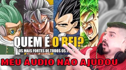 REACT TOP 10 MAIS FORTES DO VERSO DE DRAGON BALL ( mangá ) - MELHOR DO MUNDO