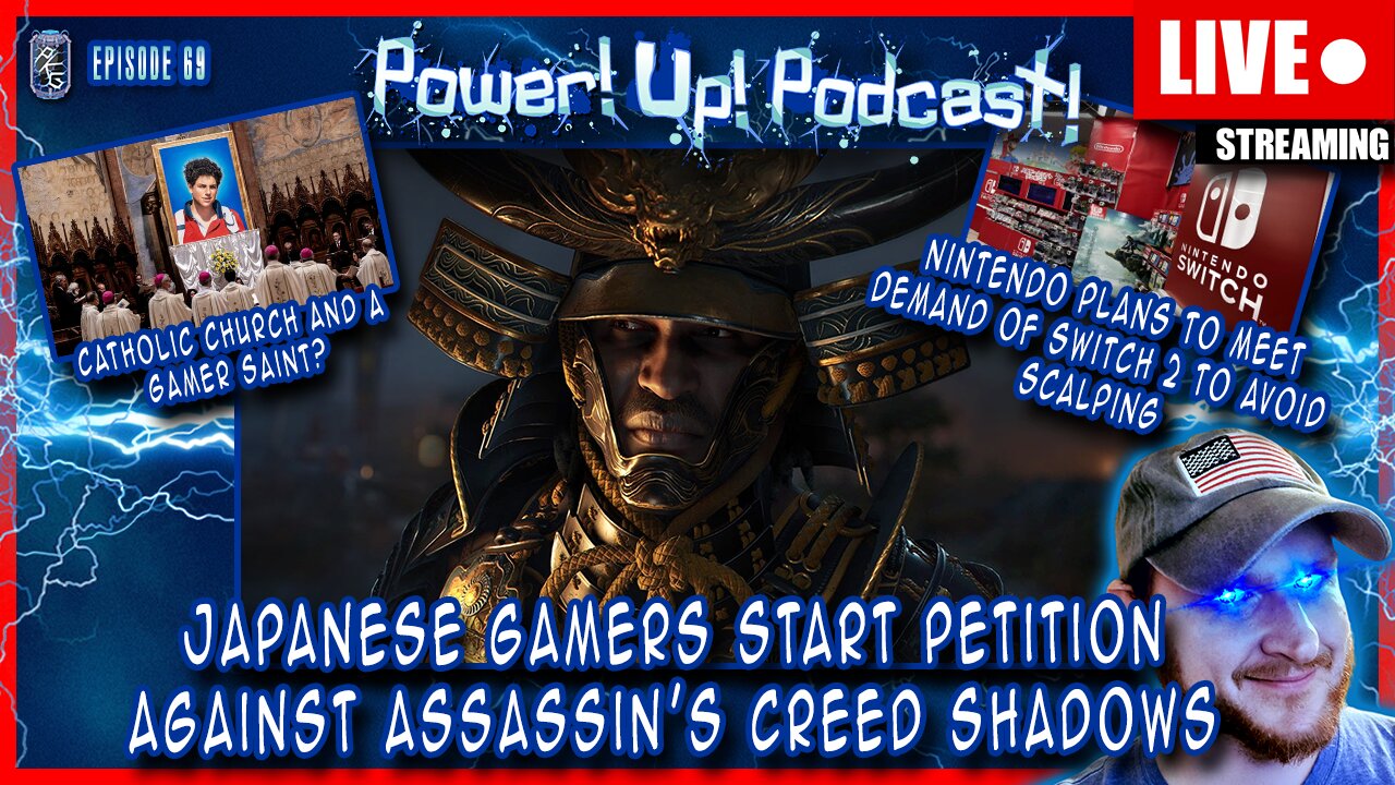 Japanese Gamers Create Petition To Stop WOKE Assassin's Creed Shadows | Power!Up!Podcast! Ep 69