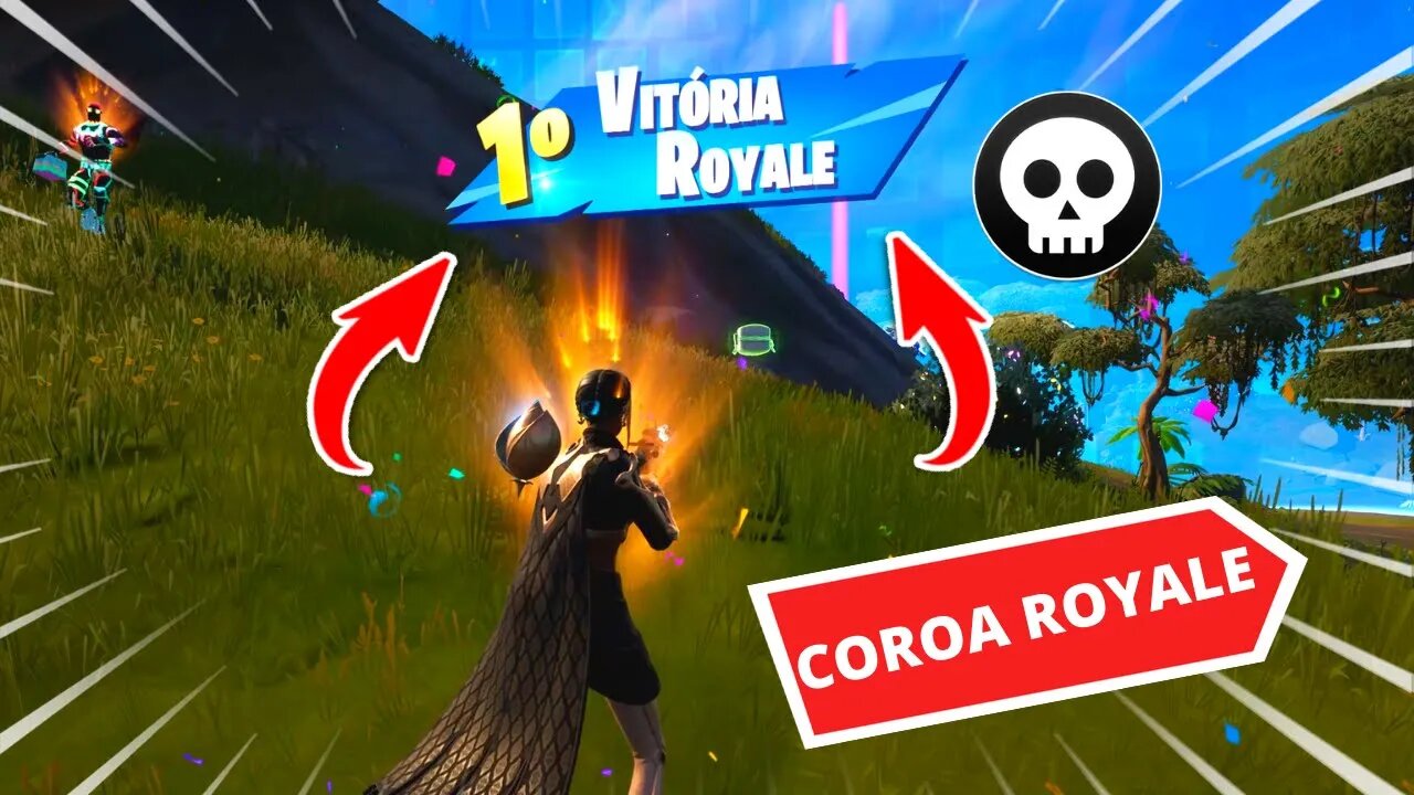 JOGANDO FORTNITE COM ALEATORIO DEU VITORIA ROYALLE!!!!!