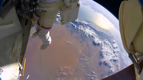 Astronauts accidently lose a shield in space