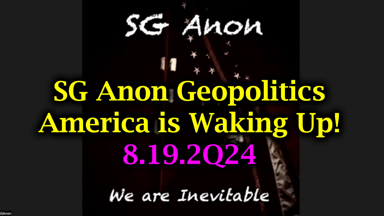 SG Anon Geopolitics In The Great Awakening - America is Waking Up!