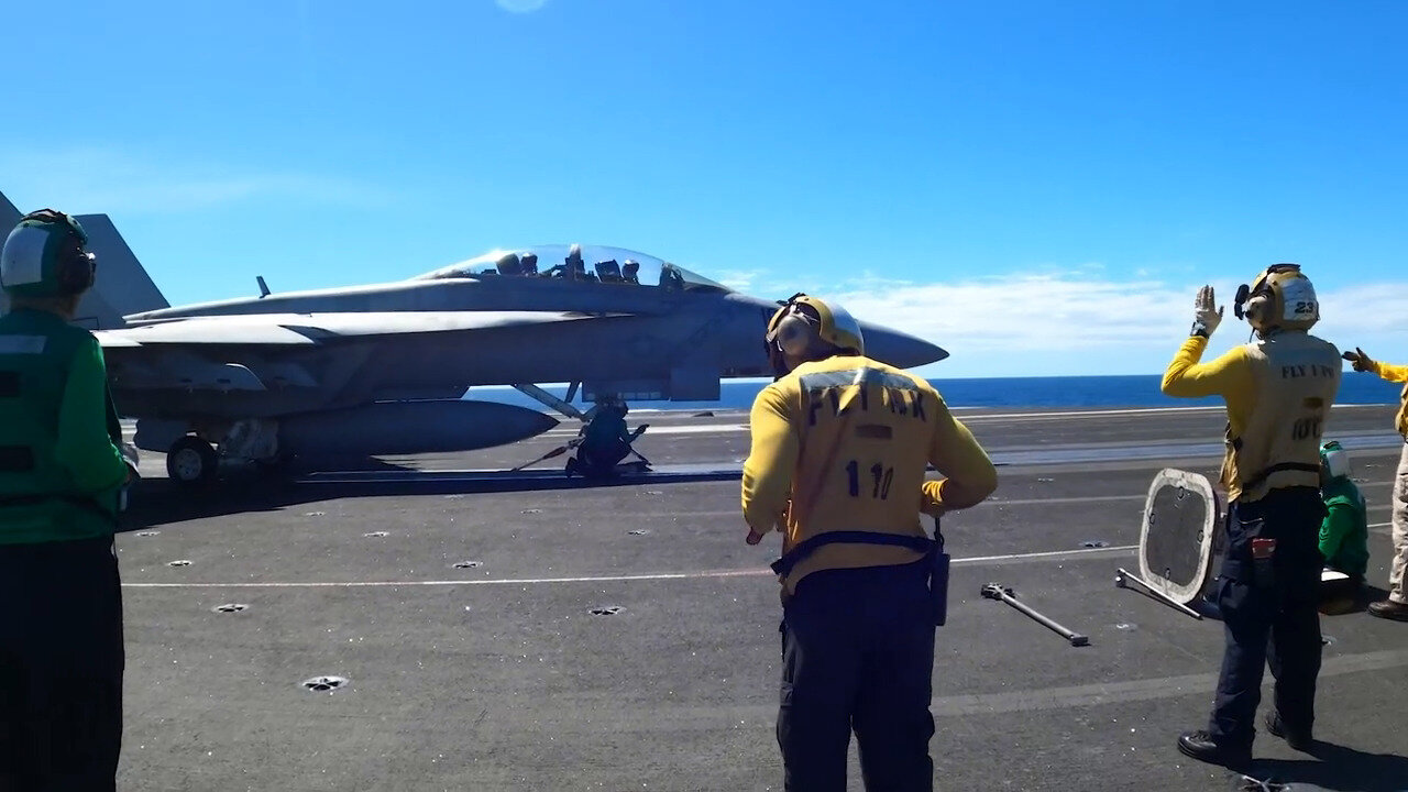 USS Ronald Reagan (CVN 76) conducts flight operations in support of Talisman Sabre 23