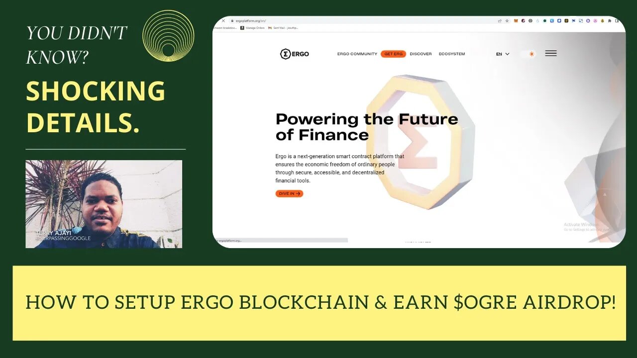 How To Setup Ergo Blockchain & Earn Airdrop In Ogre Tokens!