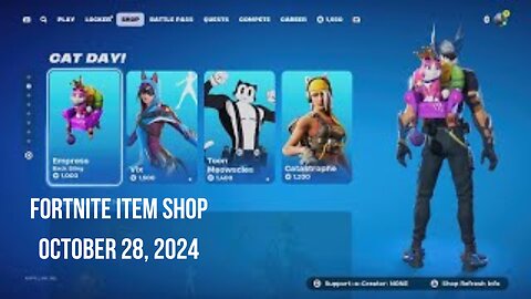 Fortnite Item Shop|October 28, 2024