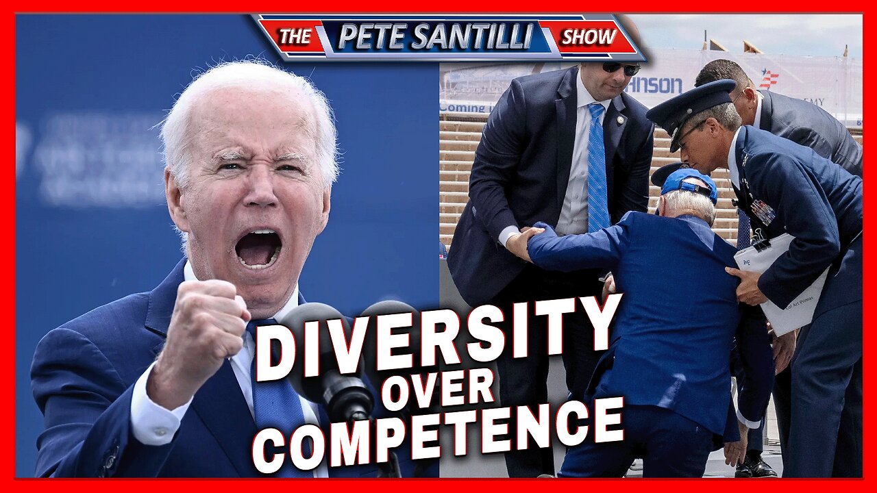 Joe Biden Screaming About Diversity: "That's Why We're Strong!" ... And Then He Falls