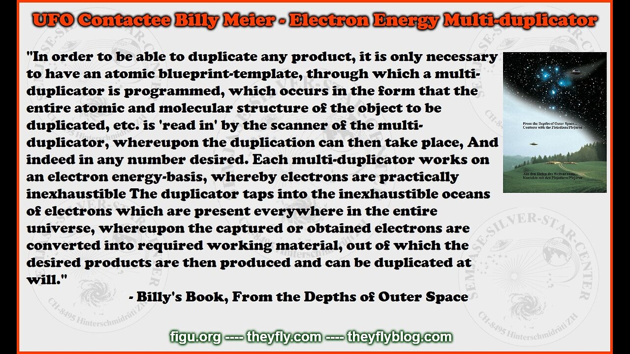 Billy Meier UFO Contact Reports - QA Electrons and Chronons