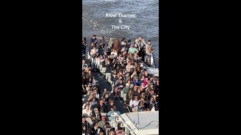 River Thames, City and The Millennium Bridge